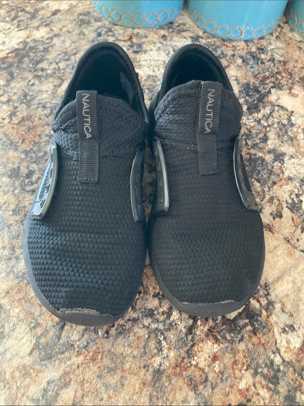 Nautica Kids Black Slip-On Athletic Sneakers